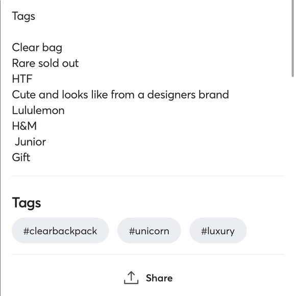 Clear Backpack Pink Forever 21 - Picture 4 of 5